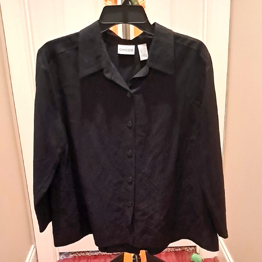Chico's Elegant Black Blouse